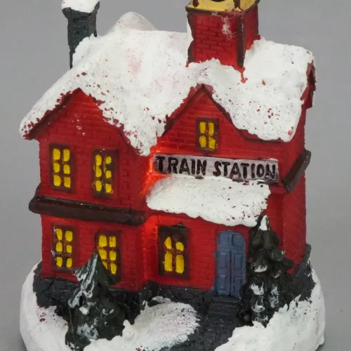 Színes világítós házikó kicsi 12db - OKOS ÁR!