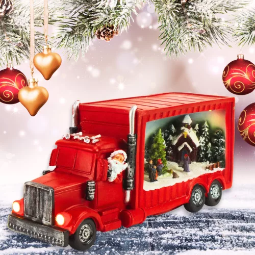 Karácsonyi kamion világítós