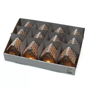 Világítós mézeskalács házikó 12db/doboz - OKOSÁR!