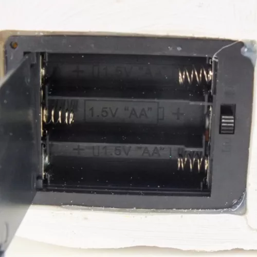 Világítós karácsonyi templom - LED-es téli dísz