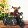 Világítós karácsonyi rénszarvas motoron - LED-es ünnepi dekoráció