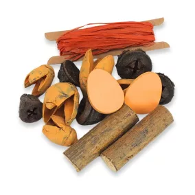 Kikelet terméscsomag raffiával - narancs