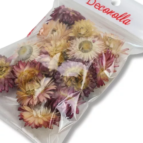 Szalma rózsa rózsaszín 15db/csomag