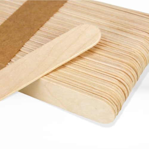 Fa spatula - Nyalókapálcika nyárfából 15cm 50db/csomag