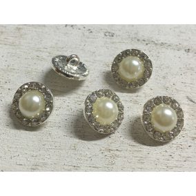 Strasszos gomb 5db/csomag