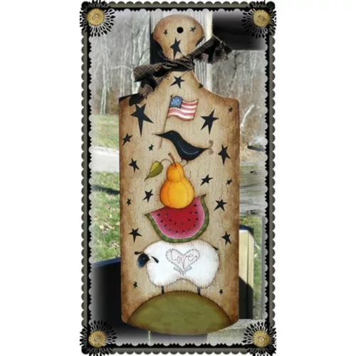 Natúr fa - Vágódeszka hosszú 37cm