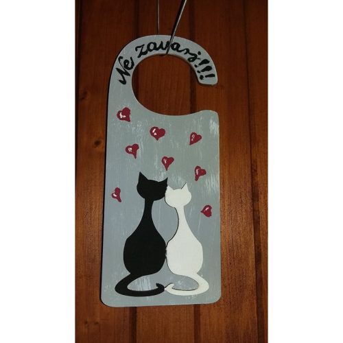 Natúr fa - Szerelmes macskák 5db/csomag