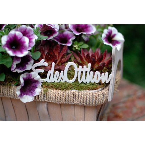 Natúr fa - "Édes otthon" felirat 31,5cm