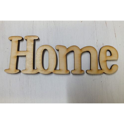 Natúr fa - "Home" felirat 15cm 2db/csomag
