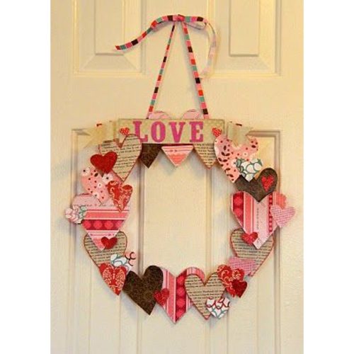 Natúr fa - Romantik szív 5cm 10db/csomag