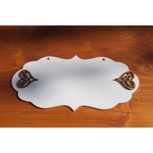 Vintage szív 4x4cm 10db/csomag