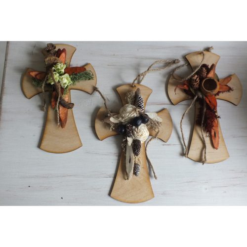 Natúr fa - Kereszt 20cm