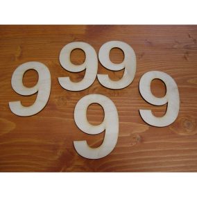 Natúr fa - Szám 10cm 5db/csomag