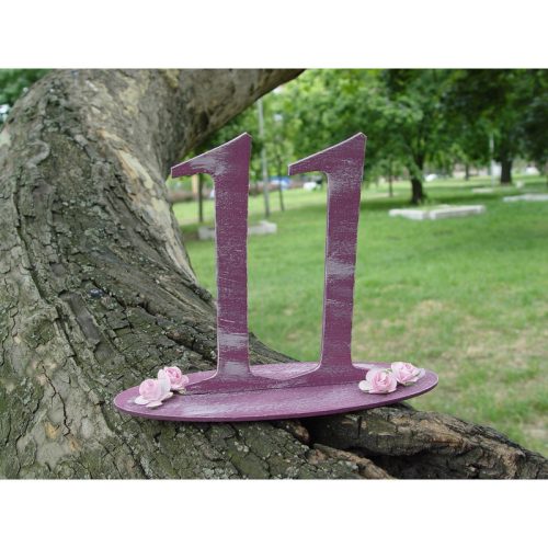 Natúr fa - Asztalszám 11-es 15cm