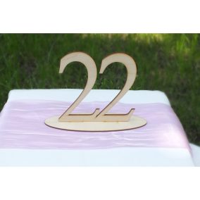 Natúr fa - Asztalszám 22-es 15cm