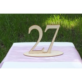 Natúr fa - Asztalszám 27-es 15cm