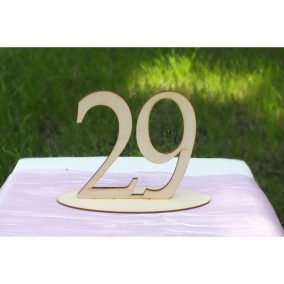 Natúr fa - Asztalszám 29-es 15cm