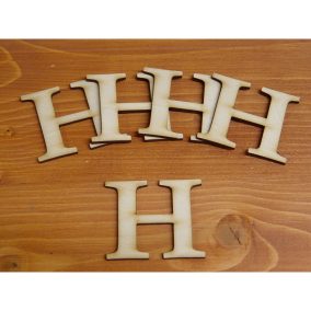 Natúr fa - Betű Carmen 5db/csomag 5cm