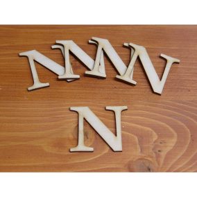 Natúr fa - Betű Carmen 5db/csomag 5cm