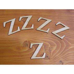 Natúr fa - Betű Carmen 5db/csomag 5cm