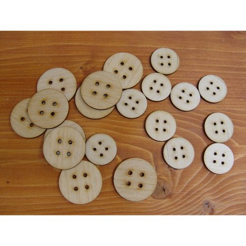 Natúr fa - Gomb 3cm 10db/csomag