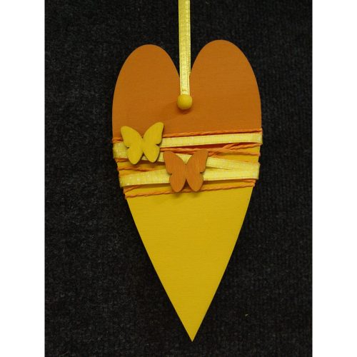 Natúr fa - Szív hosszúkás 10x20cm