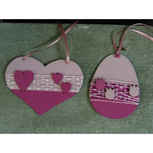 Natúr fa - Szív 4,5x5cm 10db/csomag