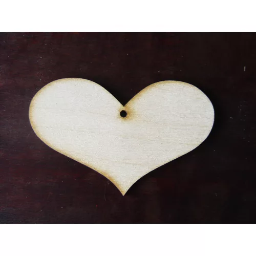 Natúr fa - Szív romantik 6x9cm 10db/csomag