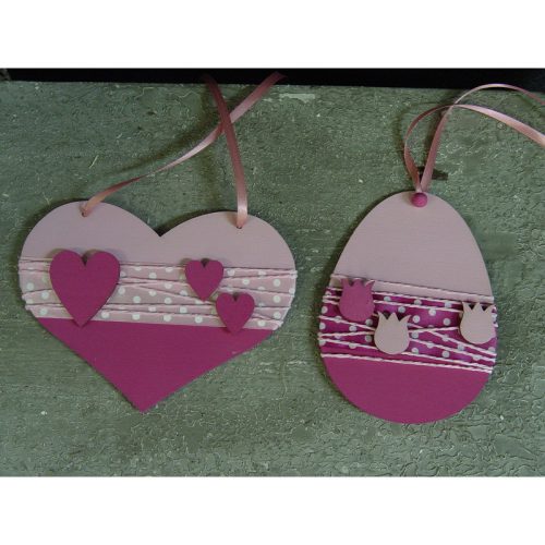 Natúr fa - Szív pufi 18cm