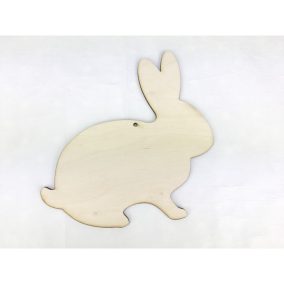 Natúr fa - Nyúl ülő lyukkal 15cm