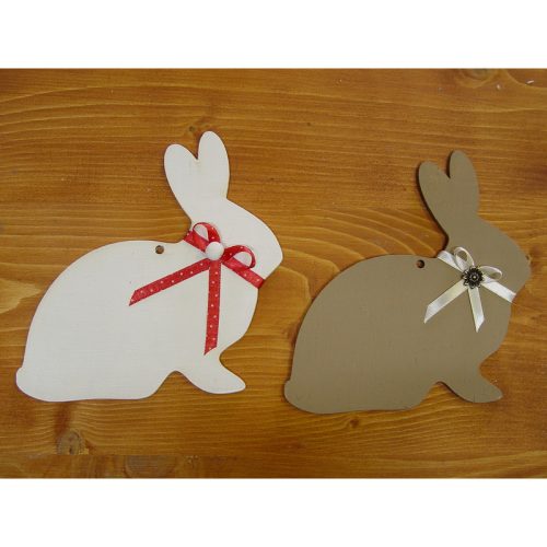 Natúr fa - Nyúl ülő lyukkal 15cm