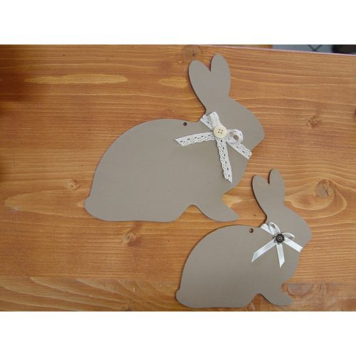 Natúr fa - Nyúl ülő lyukkal 15cm