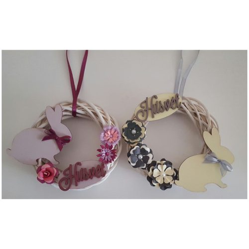 Natúr fa - Nyúl ülő lyukkal 15cm