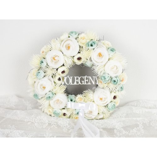 Natúr fa - "Menyasszony Vőlegény" felirat szett