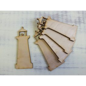 Natúr fa - Világítótorony 9cm 5db/csomag