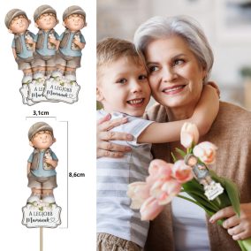   Nyomtatott dekorkarton - A legjobb mamának kisfiú 3db/csomag