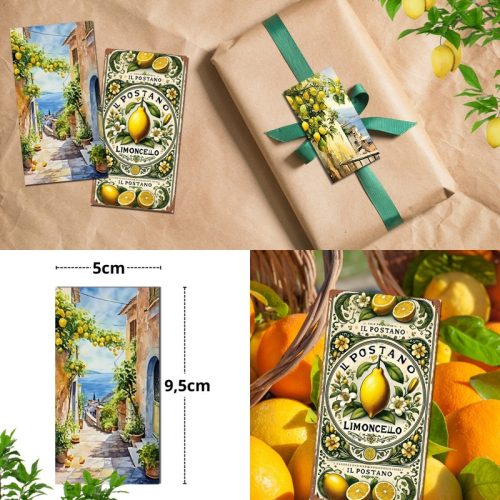 Nyomtatott dekorkarton - Mediterrán citromos táblák 3db/csomag