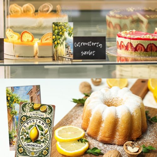 Nyomtatott dekorkarton - Mediterrán citromos táblák 3db/csomag