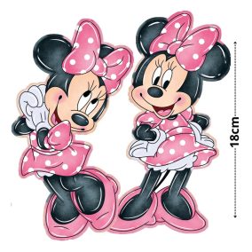   Nyomtatott dekorkarton - Minnie egérke 18cm 2 féle 2db/csomag