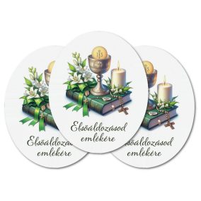   Nyomtatott dekorkarton - Elsőáldozás - általános 3db/csomag