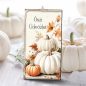   Nyomtatott dekorkarton - Fehér-narancs tök táblák 3db/csomag