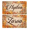 Nyomtatott fa tábla - Zárva-Nyitva Őszi 24,3x13cm