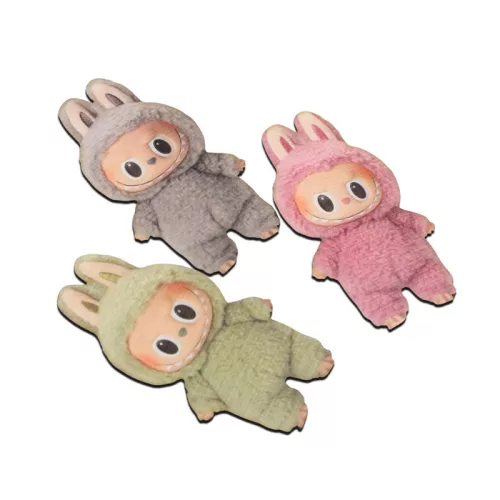 Nyomtatott dekorkarton - Labubu 8,2cm 3db/csomag