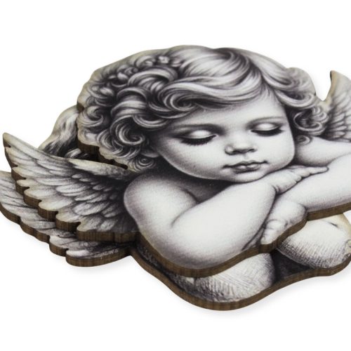 Nyomtatott dekorkarton - Angyalkák ~7cm 2db/csomag