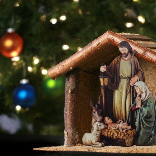 Nyomtatott dekorkarton - Betlehem 10,5x13cm