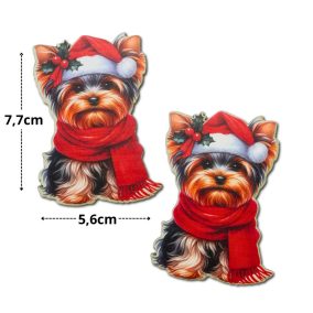   Nyomtatott dekorkarton - Ünnepi 'Yorki' 2db/csomag