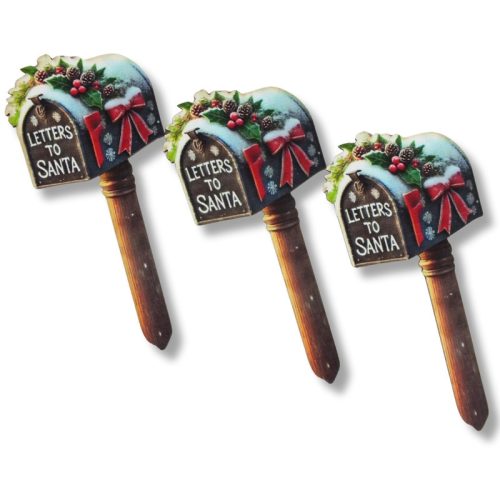 Nyomtatott dekorkarton - Télapó postaládája 3db/csomag