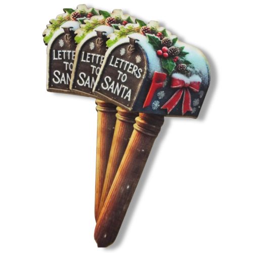 Nyomtatott dekorkarton - Télapó postaládája 3db/csomag