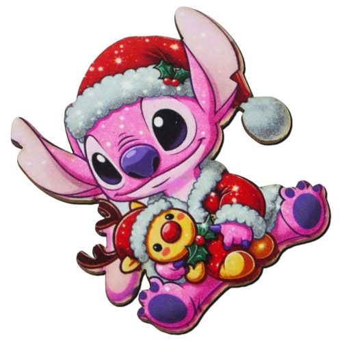Nyomtatott dekorkarton - Angel (Stitch) karácsonyi figura 2db/csomag