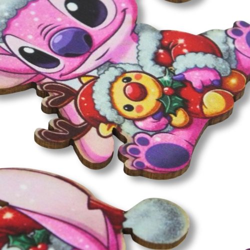 Nyomtatott dekorkarton - Angel (Stitch) karácsonyi figura 2db/csomag